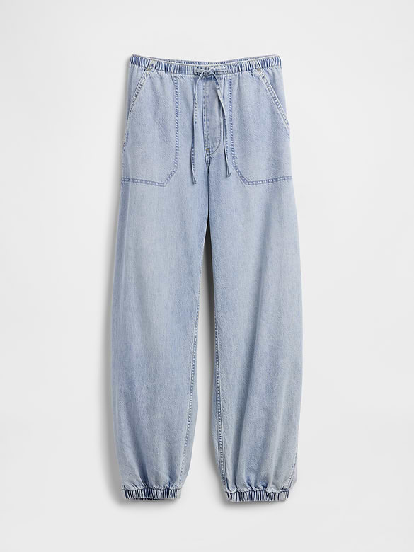 UltraSoft Denim Easy Barrel Joggers
