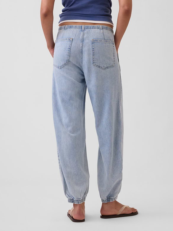 UltraSoft Denim Easy Barrel Joggers