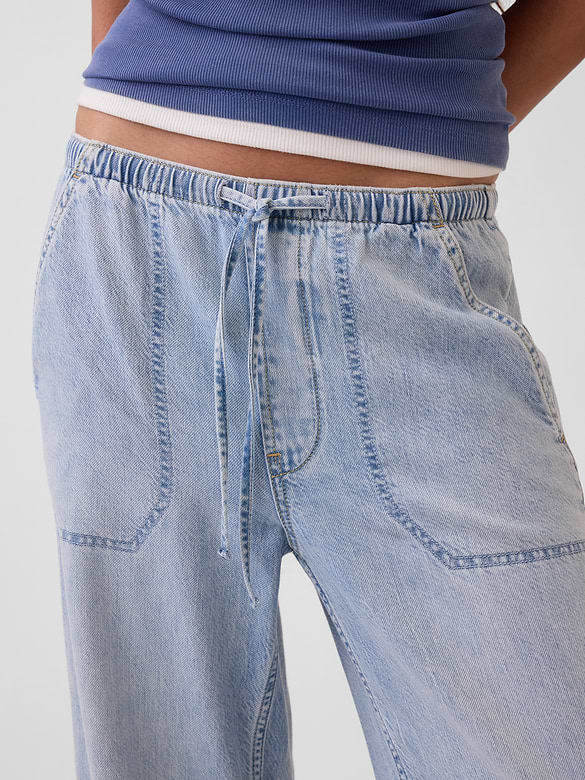 UltraSoft Denim Easy Barrel Joggers