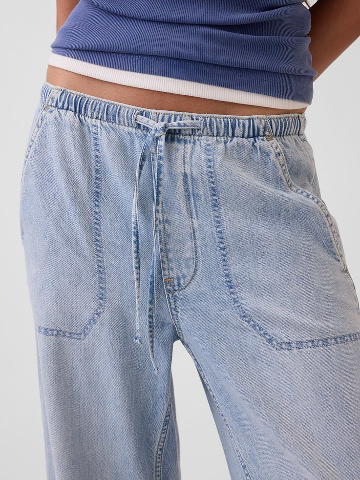 Image number 6 showing, UltraSoft Denim Easy Barrel Joggers