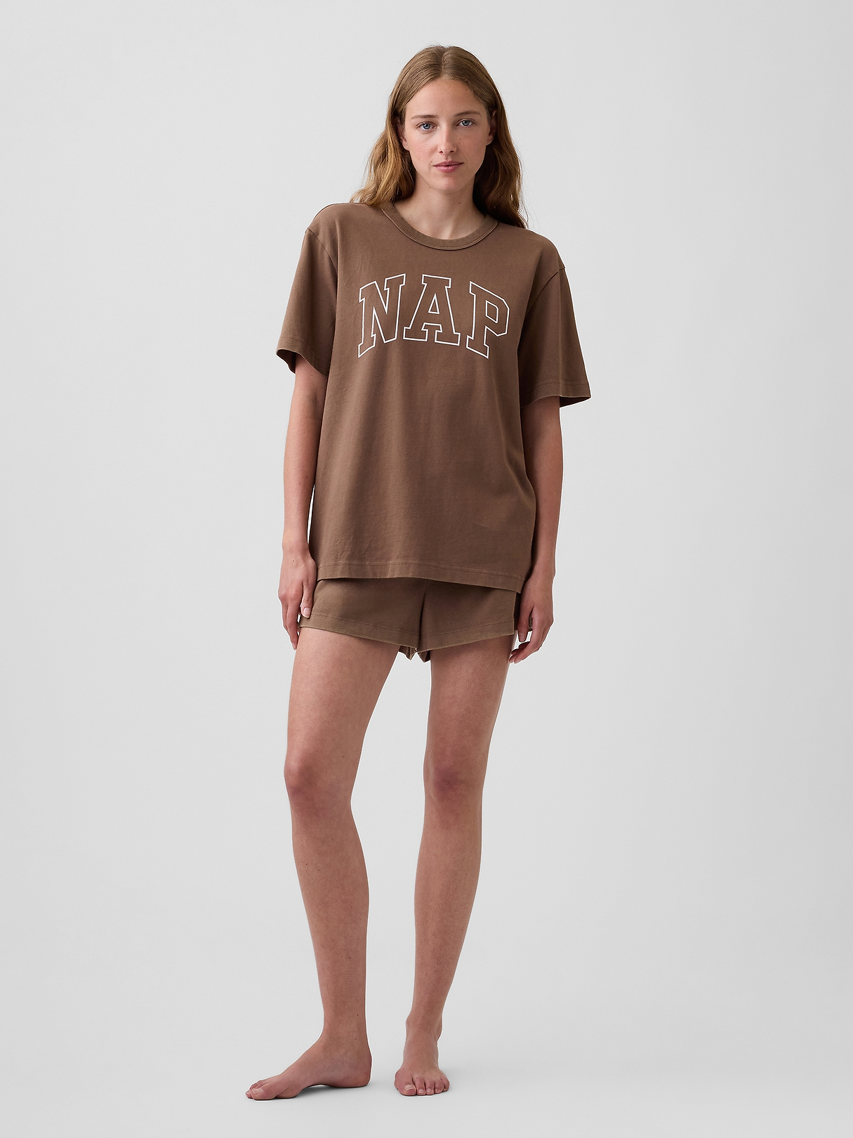 NAP Logo Oversized PJ T-Shirt | Gap