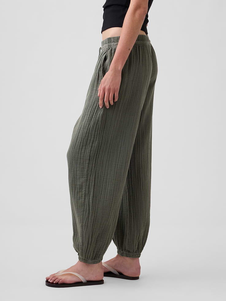Image number 3 showing, Cotton Gauze Easy Joggers