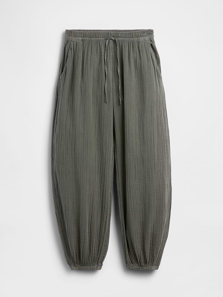 Image number 5 showing, Cotton Gauze Easy Joggers