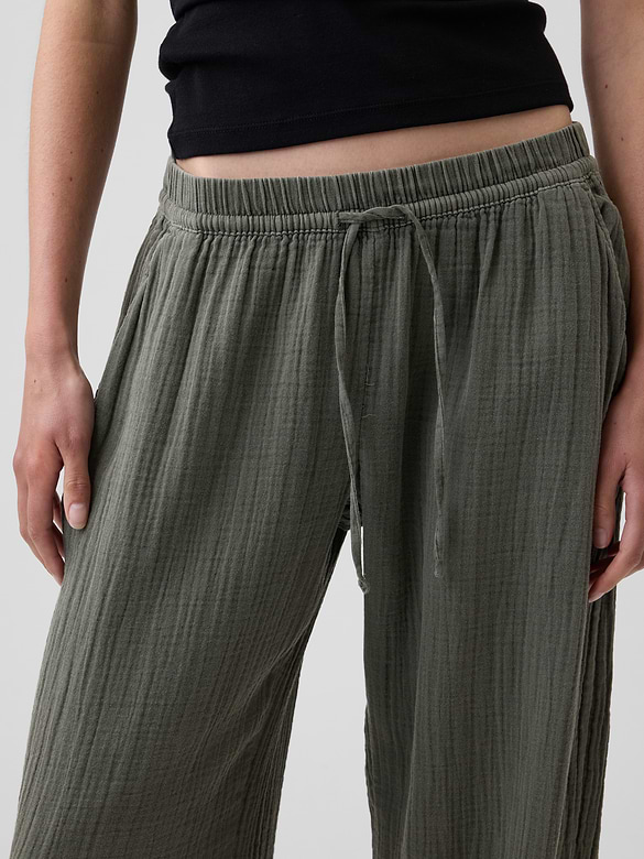 Cotton Gauze Easy Joggers