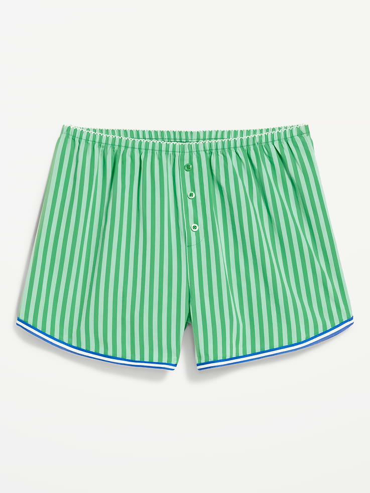 L'image numéro 4 présente Short de pyjama boxeur classique en popeline
