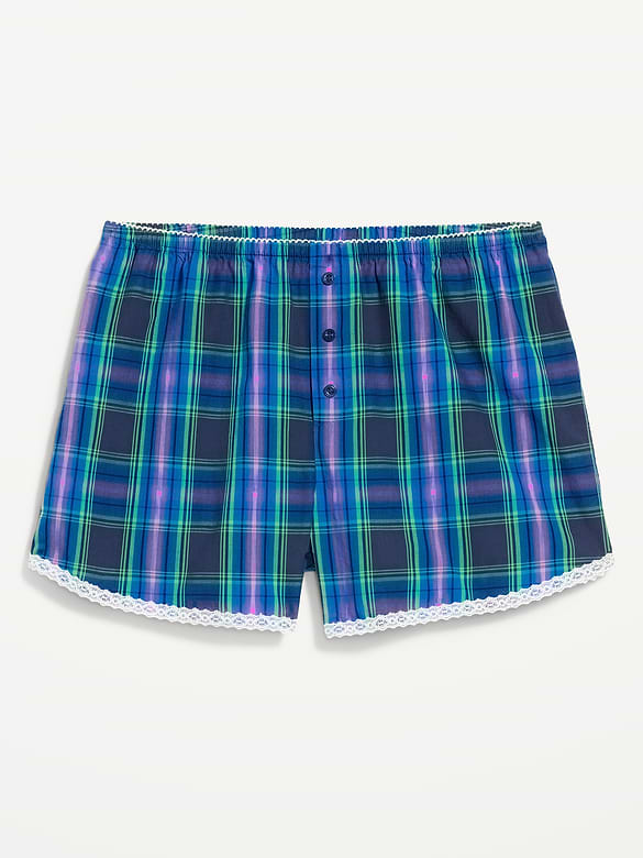 Short de pyjama boxeur classique en popeline