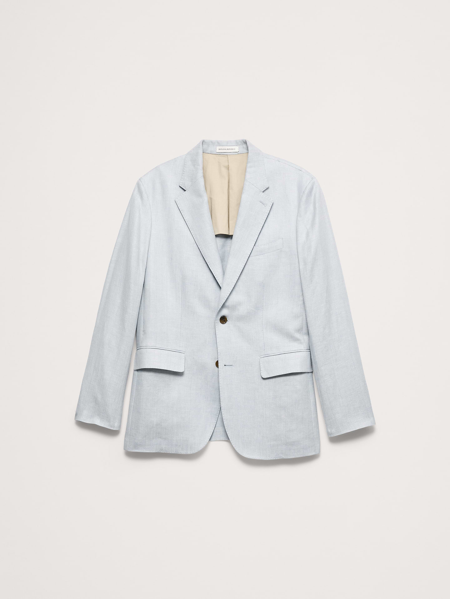 Image number 5 showing, Tailored Slim-Fit Herringbone Linen-Merino Suit Jacket