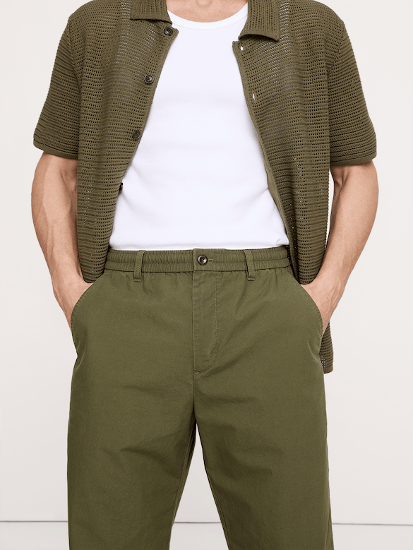 The Weekender Relaxed Pull-On Pant in Cotton