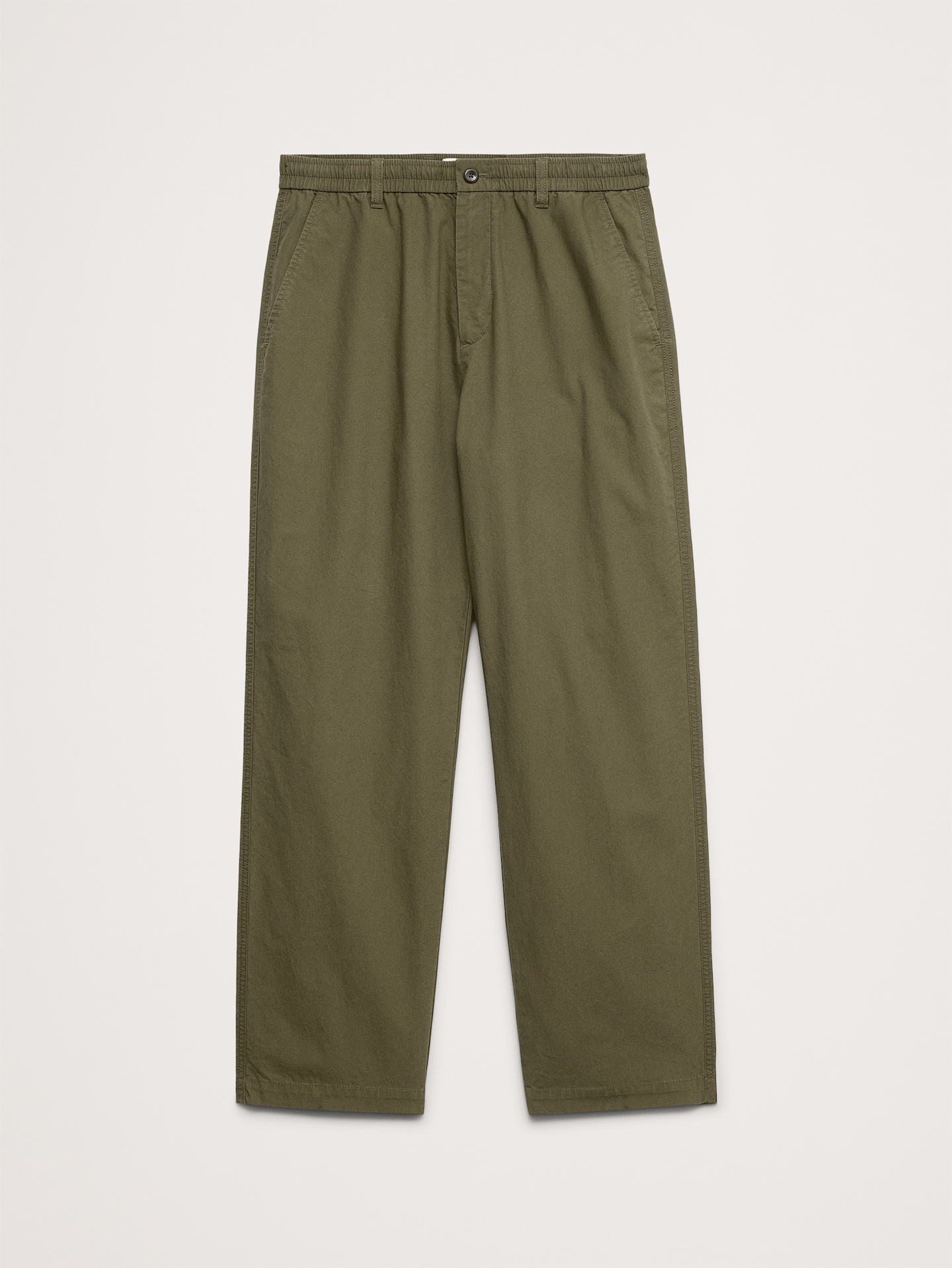 L'image numéro 8 présente Pantalon Escale décontracté en coton à taille extensible