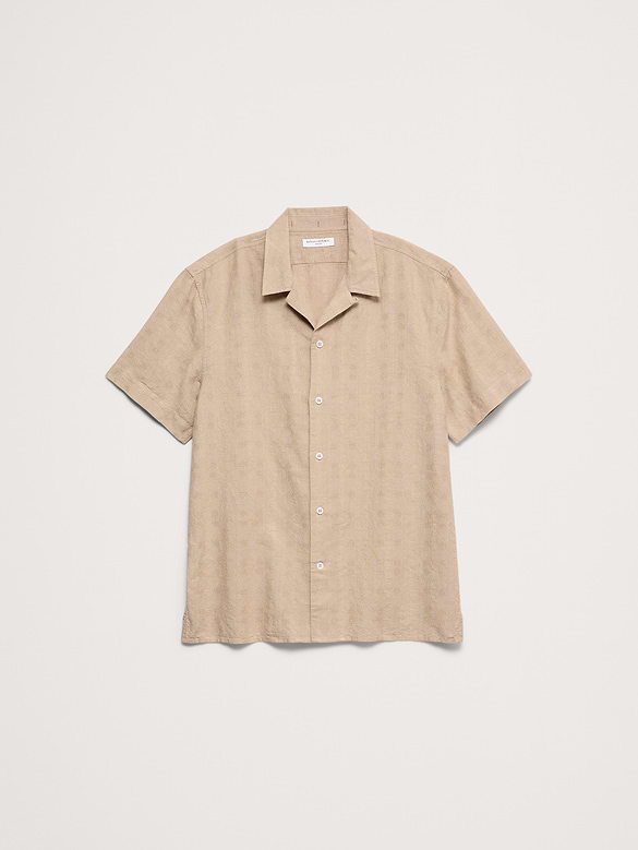 Standard-Fit Cotton-Linen Resort Shirt