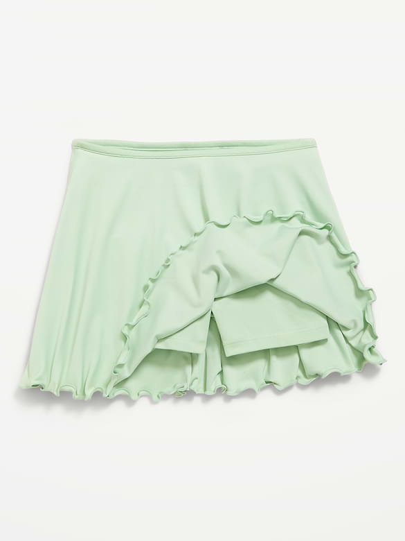 High-Waisted StudioSmooth Ruffled Skort for Girls