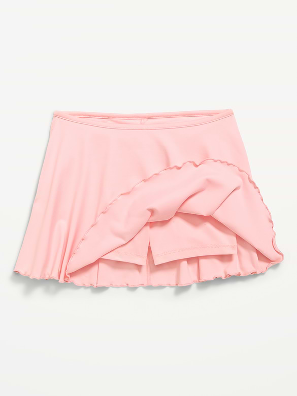 High-Waisted StudioSmooth Ruffled Skort for Girls