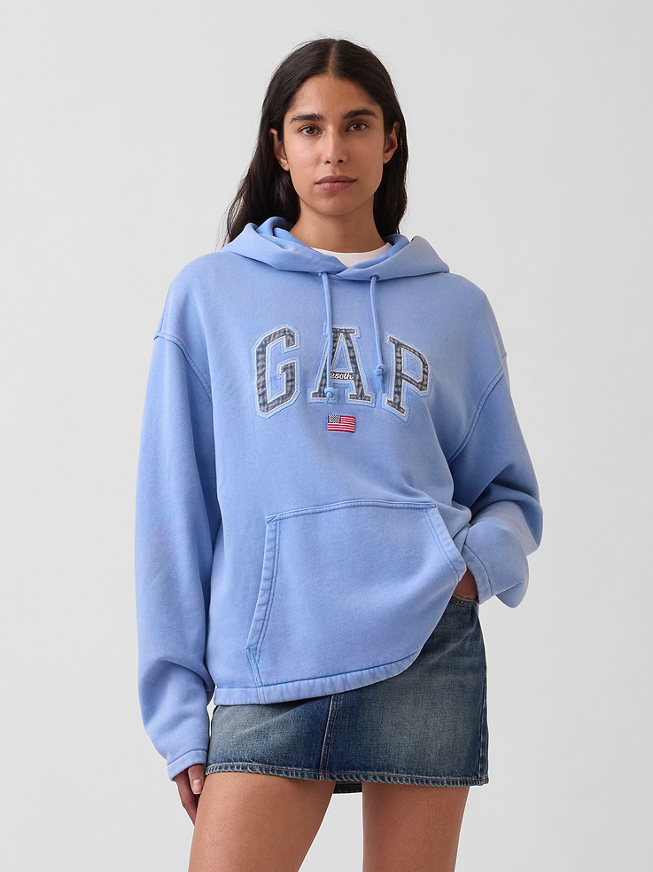Image number 5 showing, VintageSoft Oversized Americana Logo Hoodie