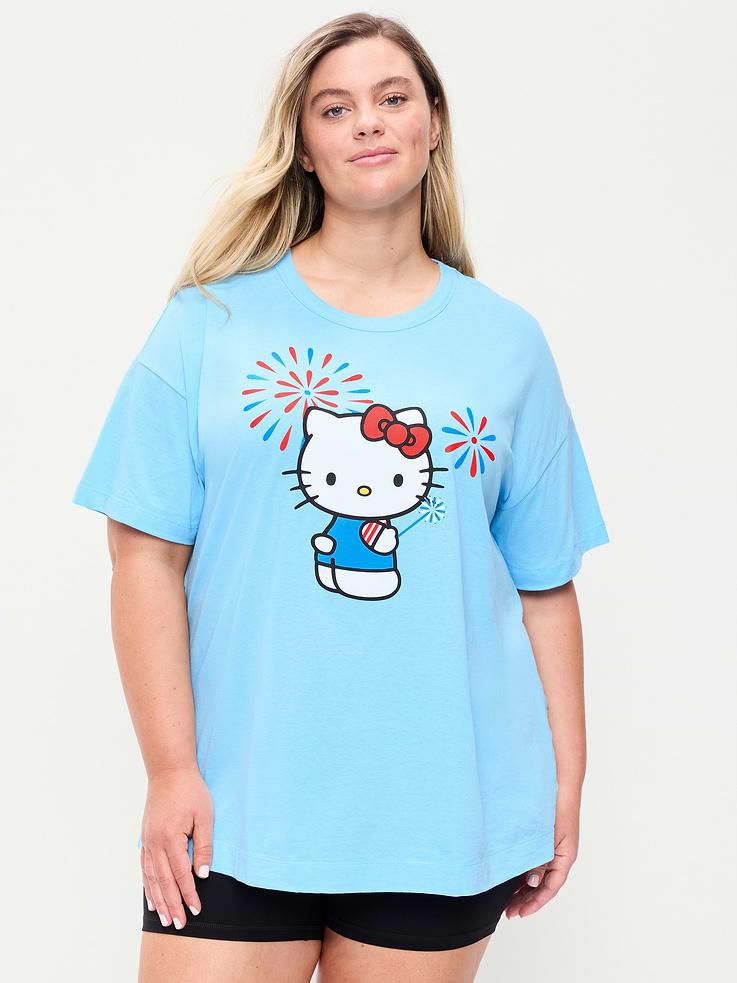 Image number 8 showing, Hello Kitty® Oversized Graphic Tunic T-Shirt