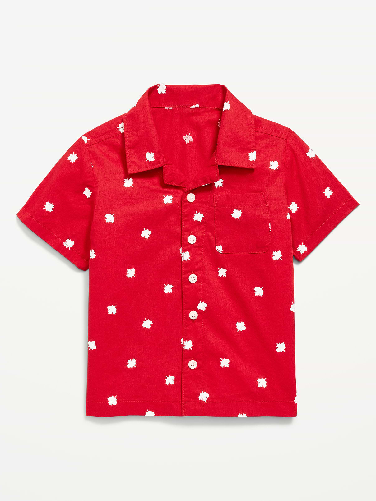 Image number 1 showing, Short-Sleeve Poplin Shirt for Toddler Boys
