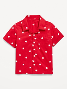 Image number 1 showing, Short-Sleeve Poplin Shirt for Toddler Boys