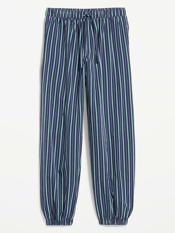 Cinched Poplin Balloon Pants