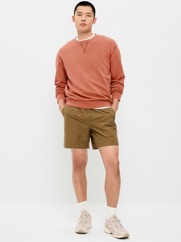 Image number 1 showing, Solid Jogger Shorts -- 5-inch inseam