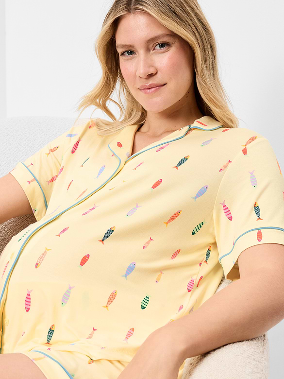 Maternity Classic Pajama Short Set