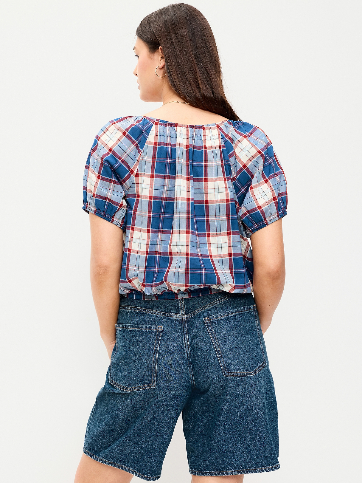 Short-Sleeve Bubble Top | Old Navy