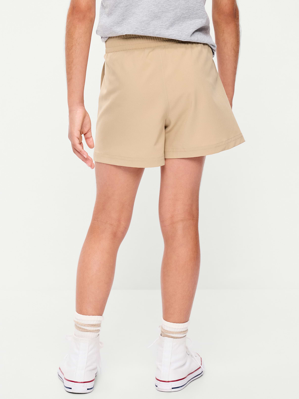 Image number 2 showing, High-Waisted StretchTech Performance Shorts for Girls