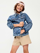Image number 3 showing, High-Waisted StretchTech Performance Shorts for Girls