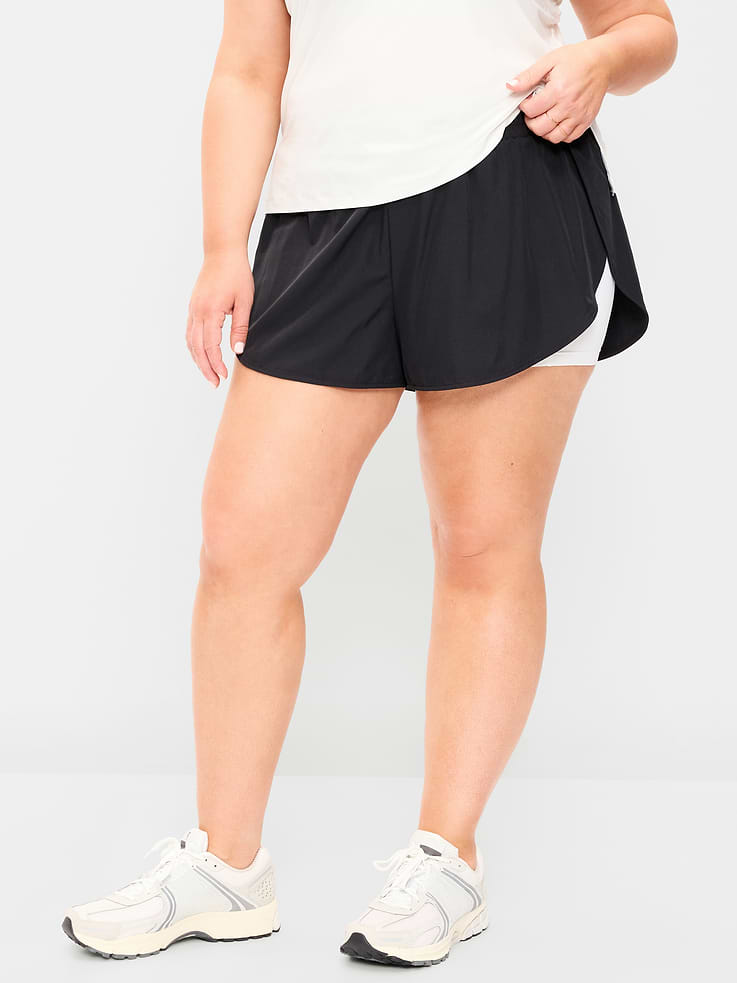 Image number 6 showing, High-Waisted StretchTech 2-In-1 Run Shorts