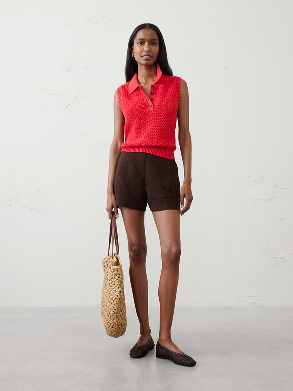 Anyday High-Rise Gauze Short