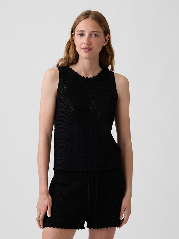 100% Cotton Crochet Tank Top
