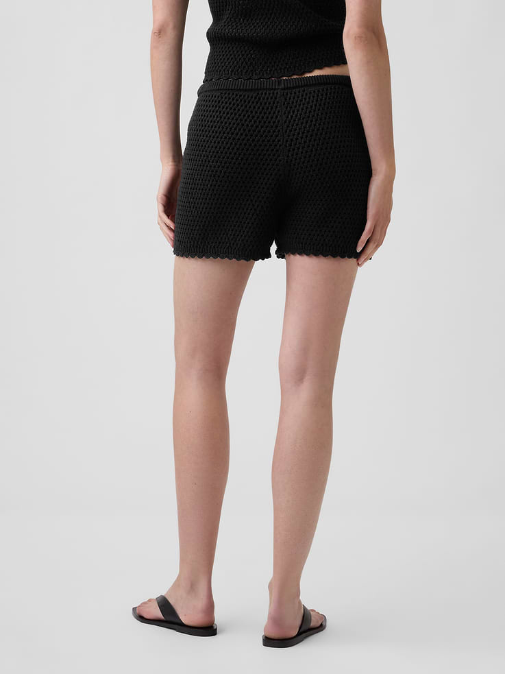 Image number 4 showing, 100% Cotton Crochet Easy Shorts