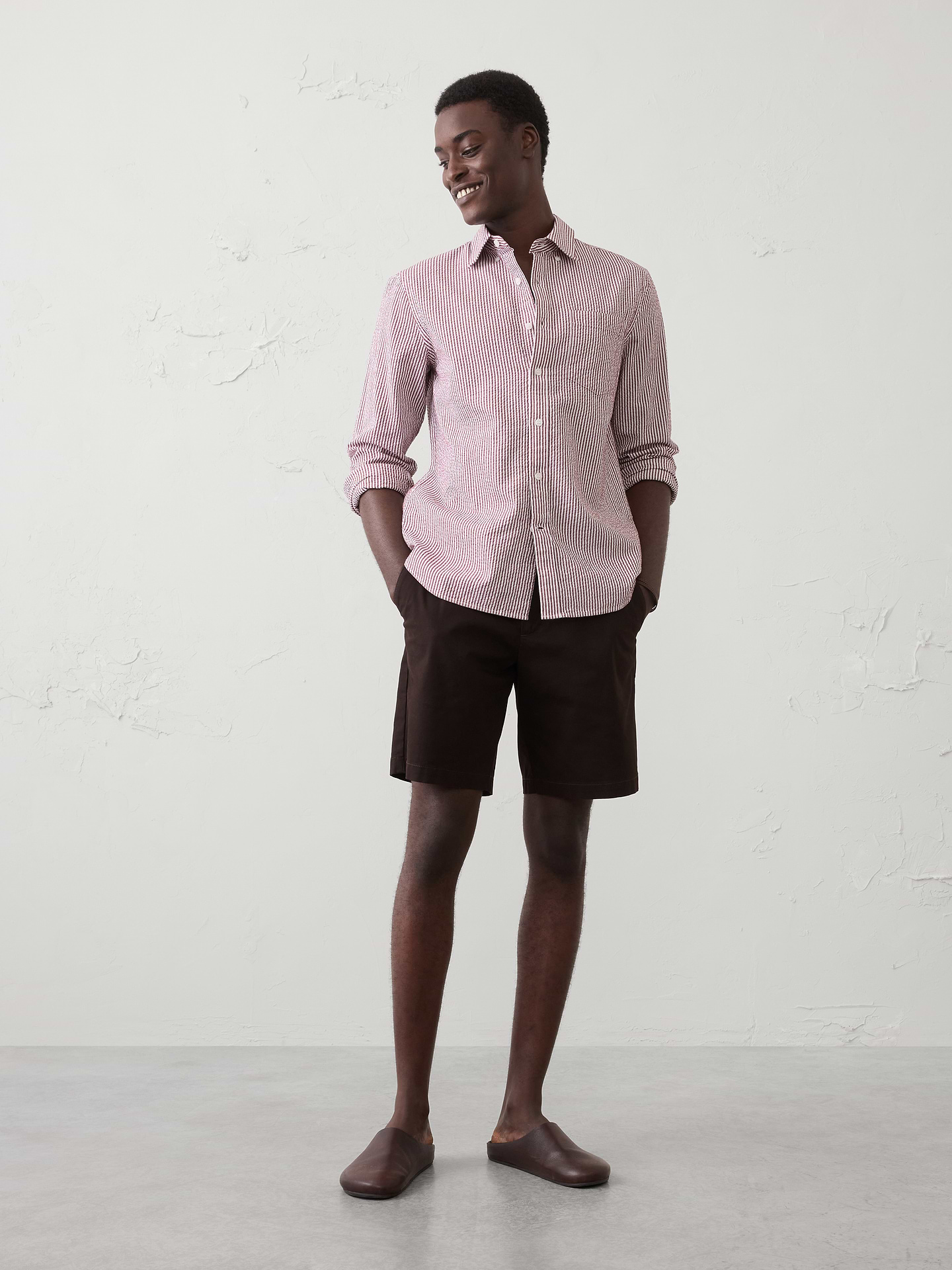 Image number 1 showing, Standard-Fit Seersucker Shirt