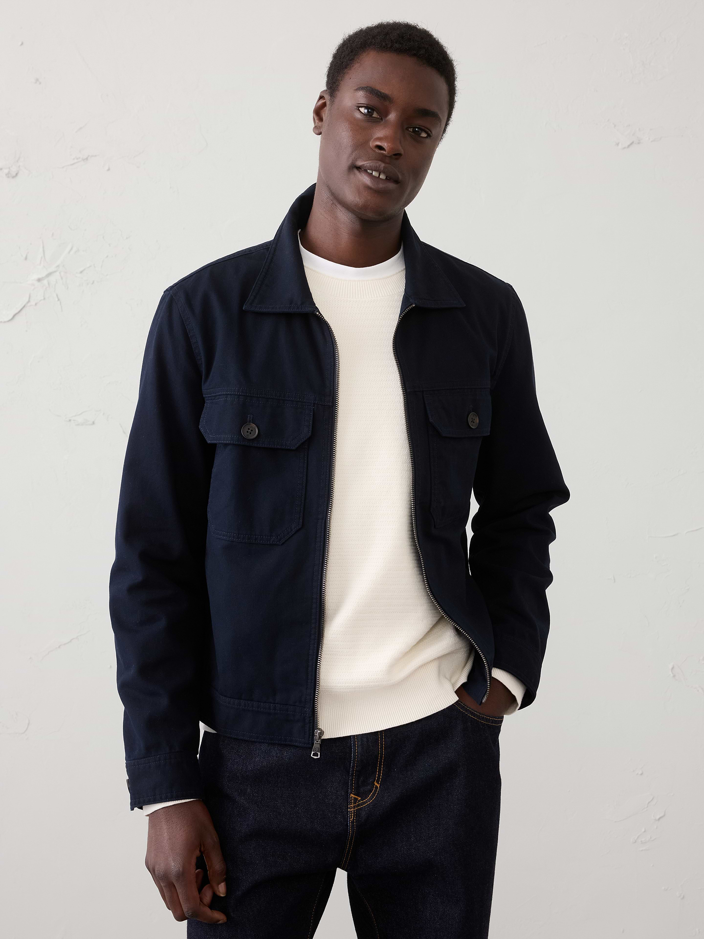 Image number 1 showing, Washed Canvas Jacket