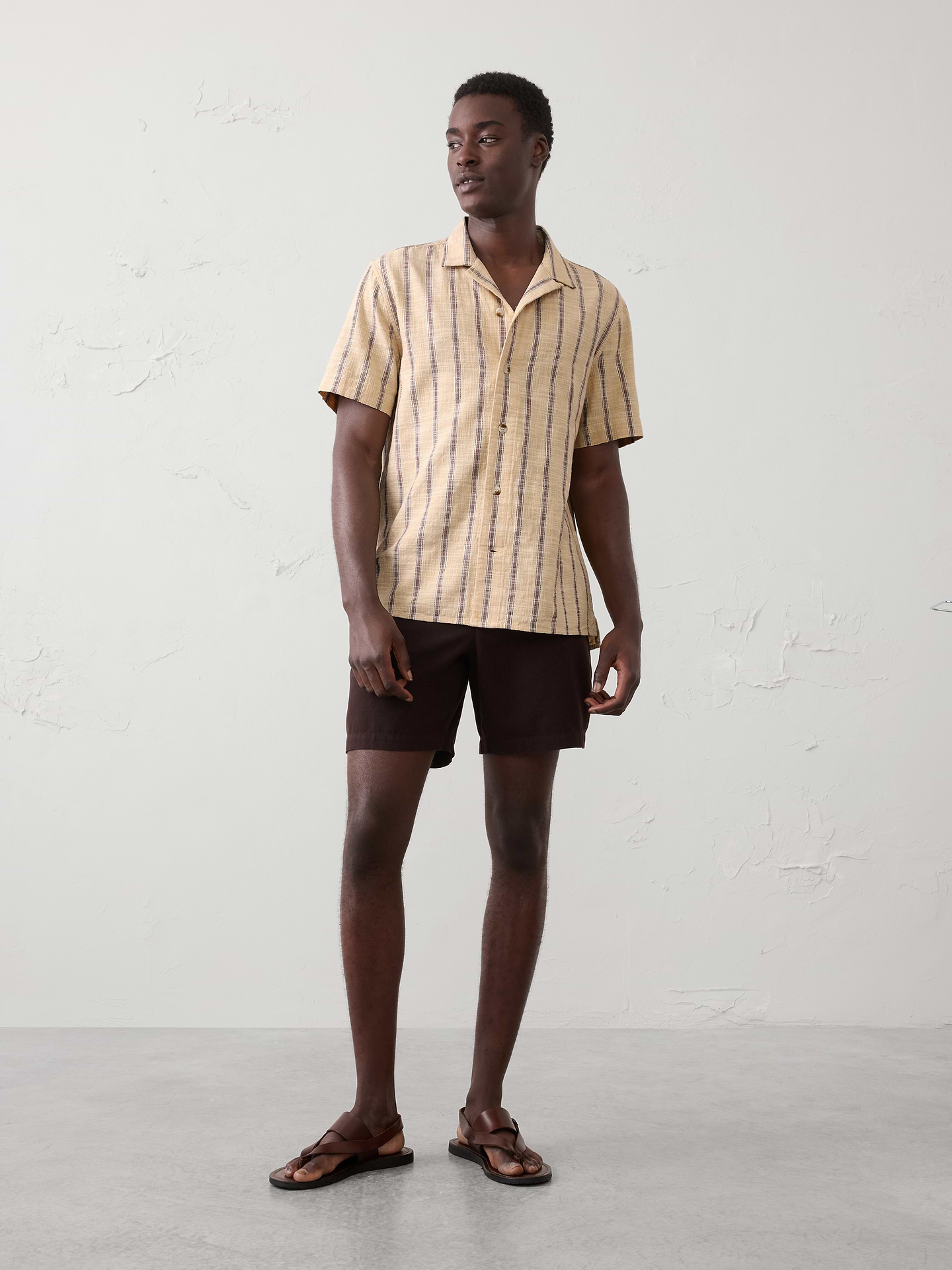 Image number 1 showing, Standard-Fit Textured Resort Shirt