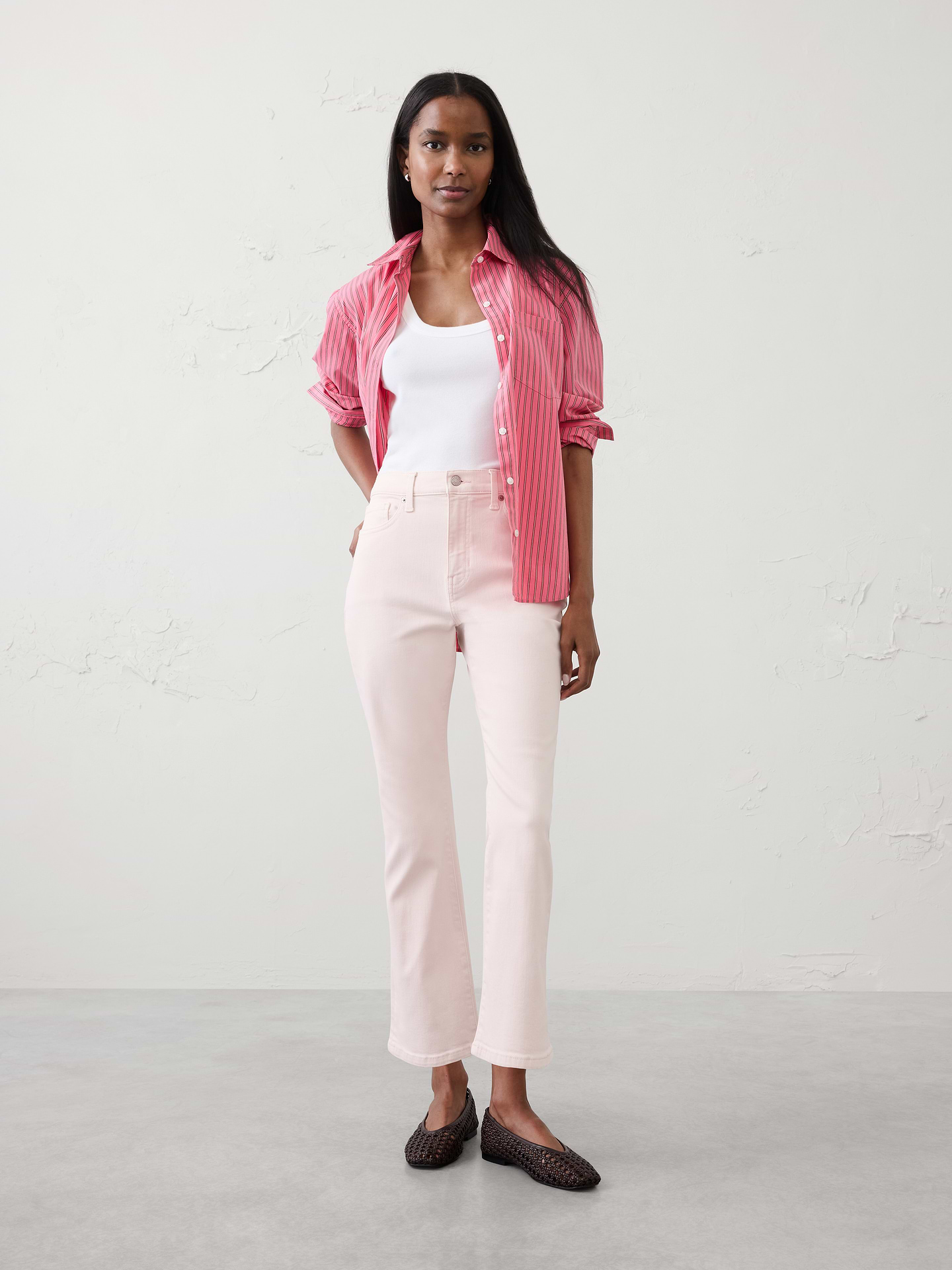 Image number 1 showing, Bootcut High-Rise Cropped Jean