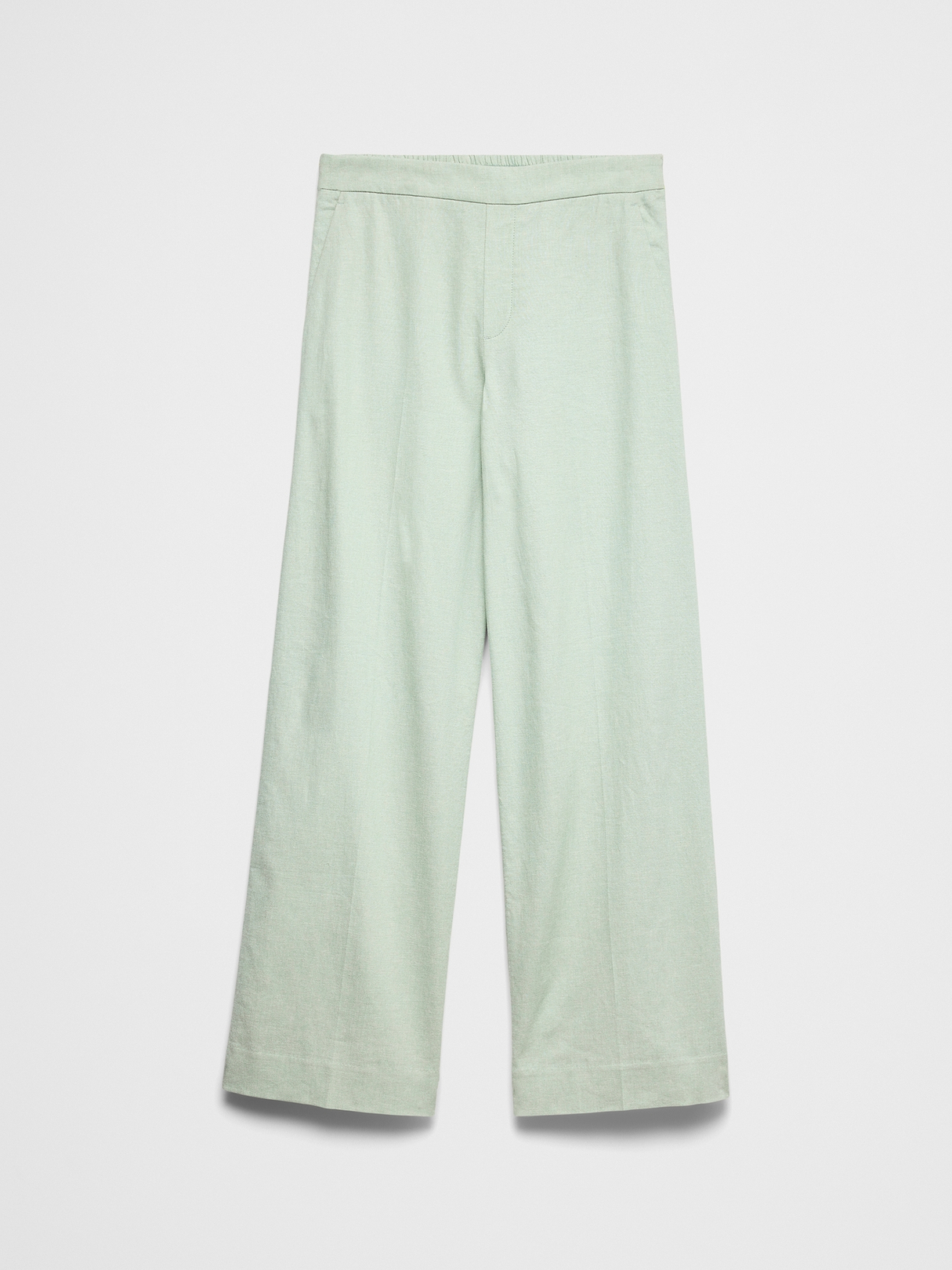 Wide-Leg High-Rise Linen-Blend Pant | Banana Republic Factory
