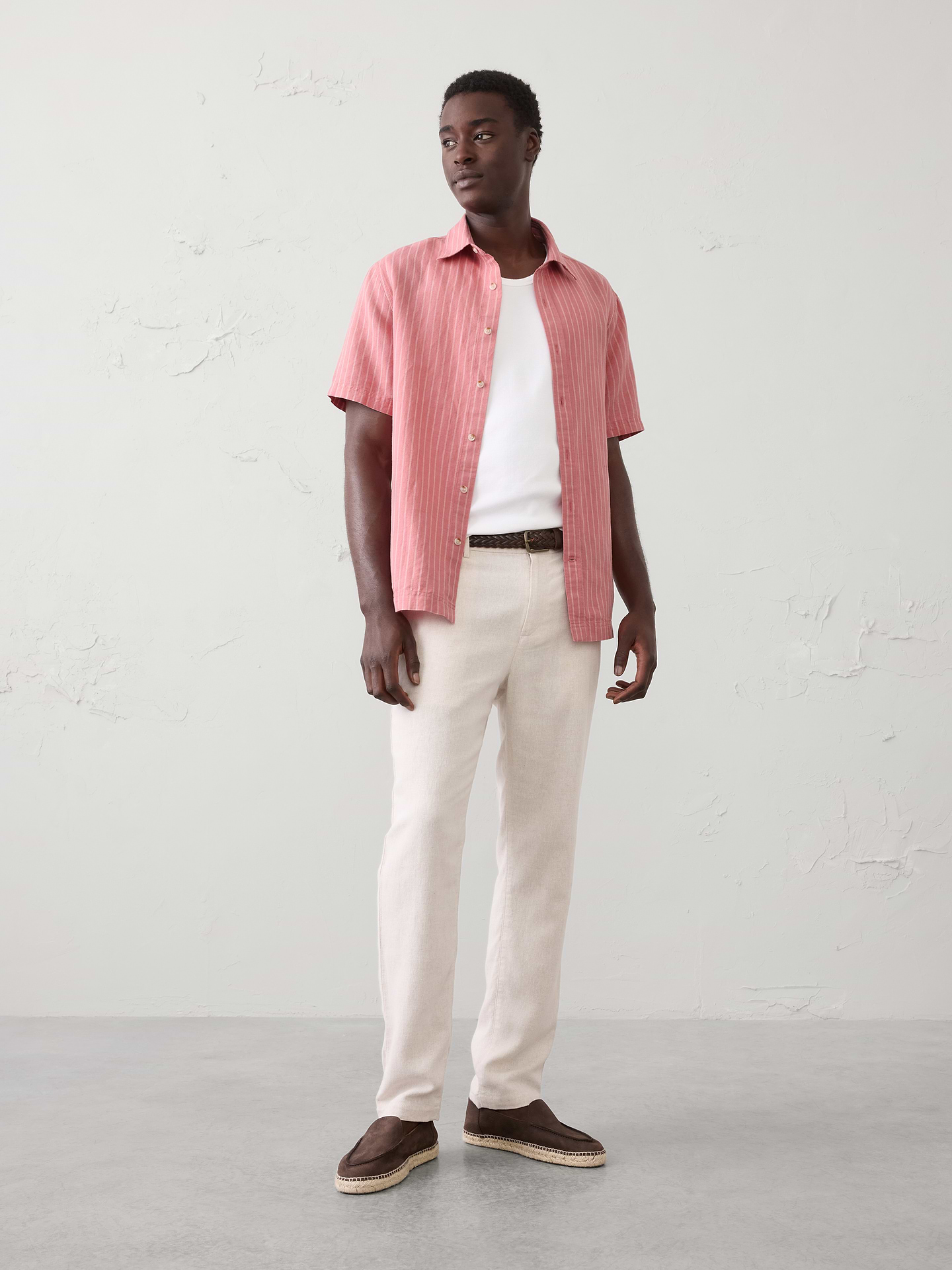 Image number 1 showing, Standard-Fit Linen-Blend Shirt