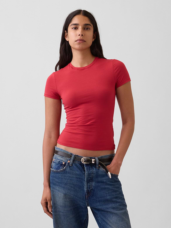 T-shirt moulant en jersey