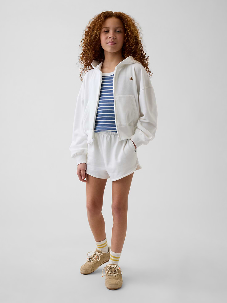 Image number 1 showing, Kids VintageSoft Terry Relaxed Dolphin Shorts