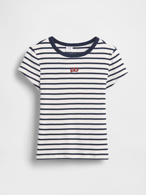 Kids Embroidered Rib T-Shirt