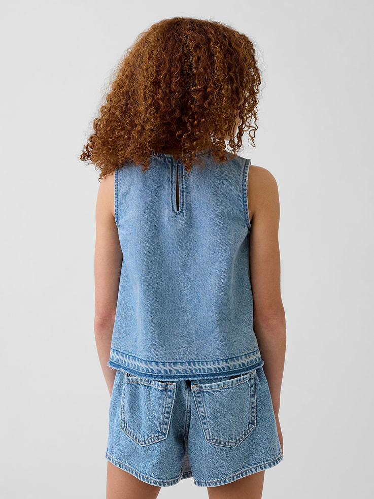 Image number 3 showing, Kids Denim Shell Tank Top