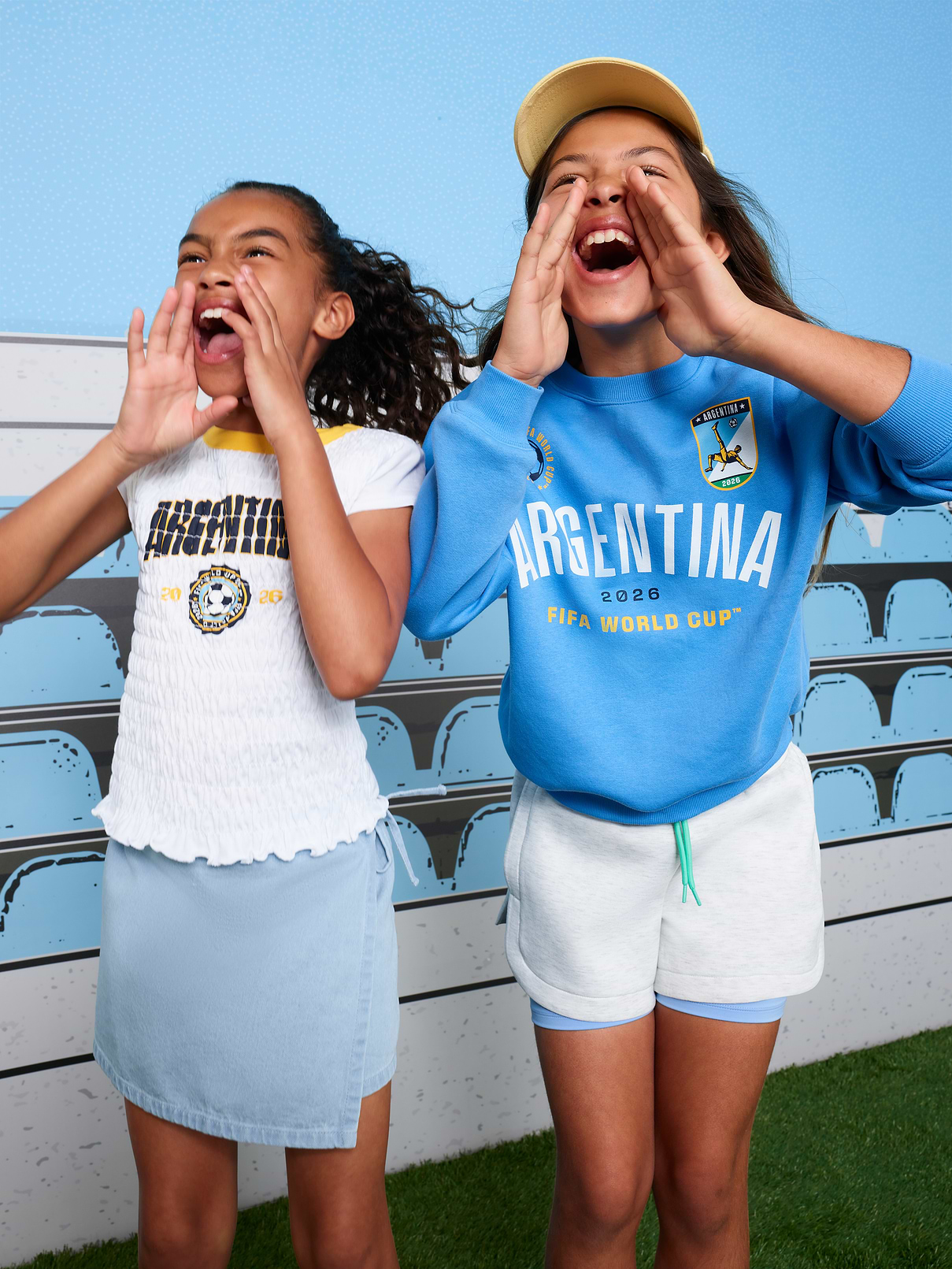 Image number 2 showing, FIFA World Cup 26™ Argentina Oversized Graphic Tunic Sweatshirt for Girls