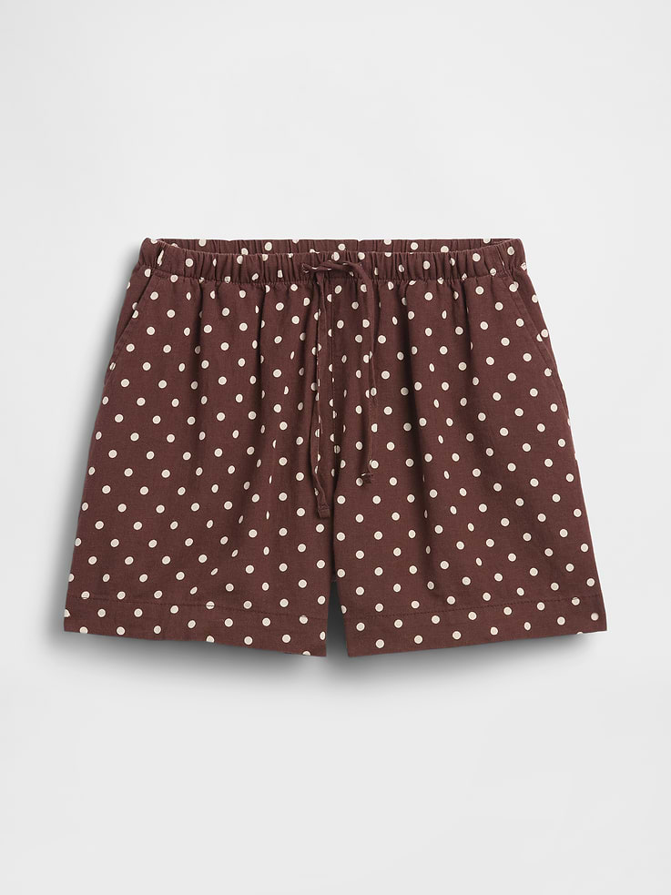 Image number 7 showing, 4" Pull-On Linen-Blend Shorts