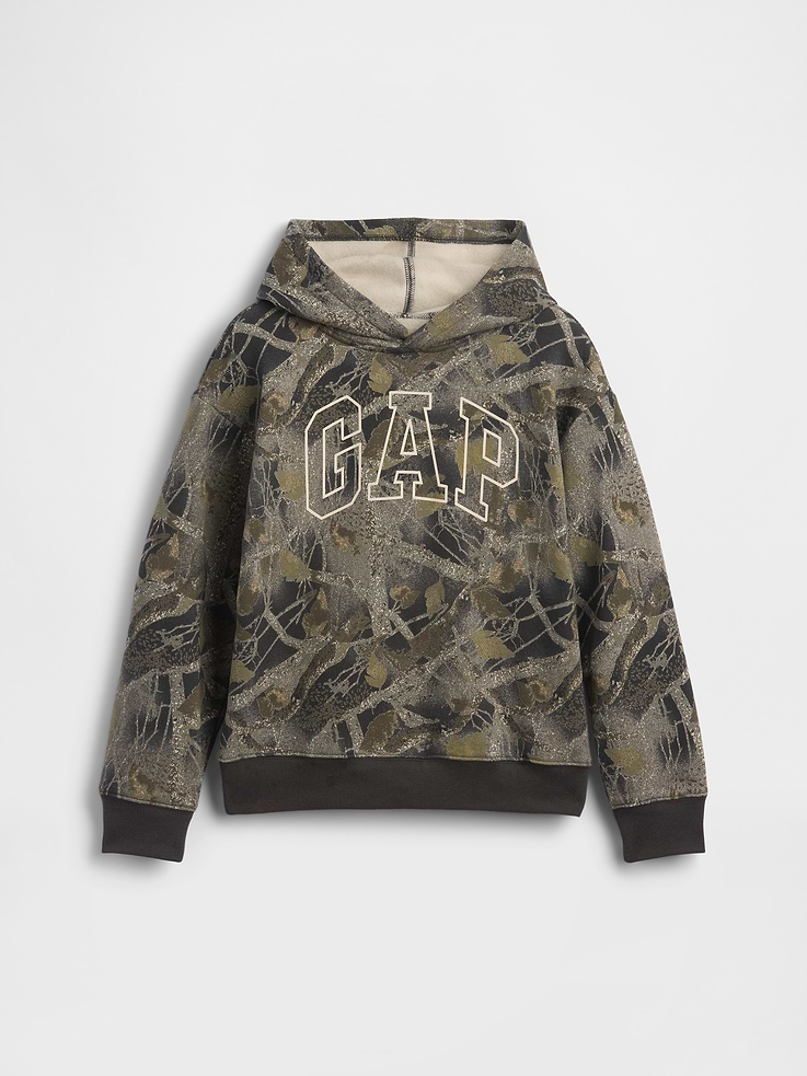 Image number 1 showing, Kids Relaxed Gap Logo Camo Hoodie