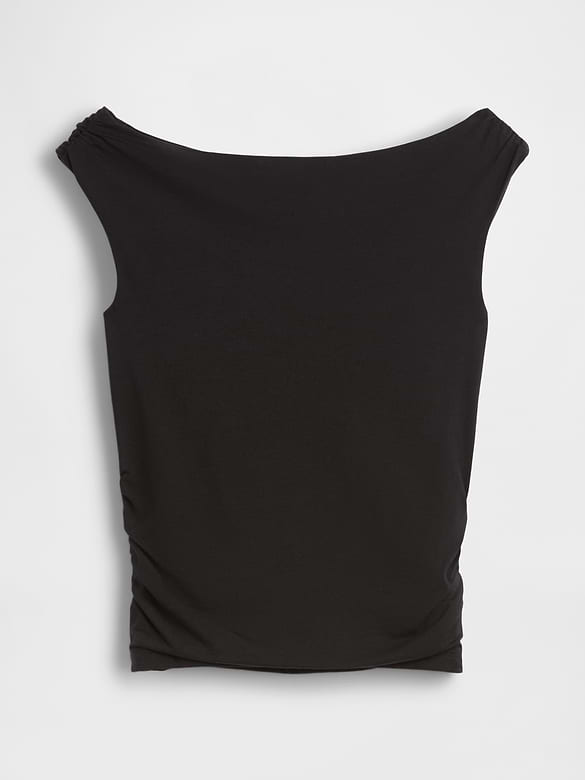 CloseKnit Jersey Ruched Crop Top