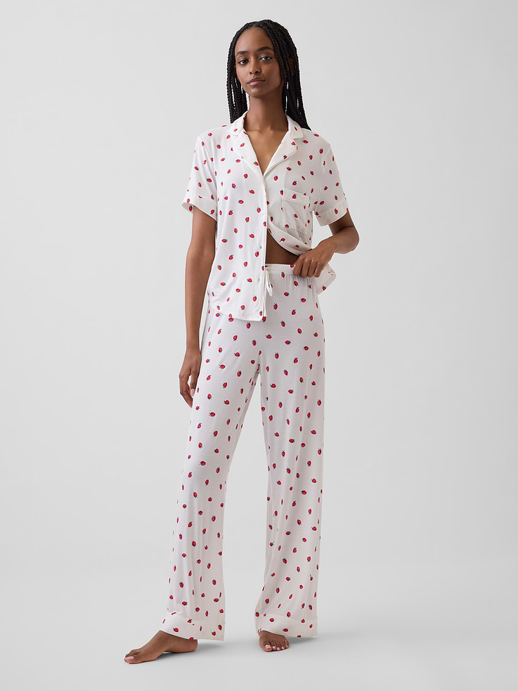 Image number 1 showing, SoftMade Modal PJ Pants