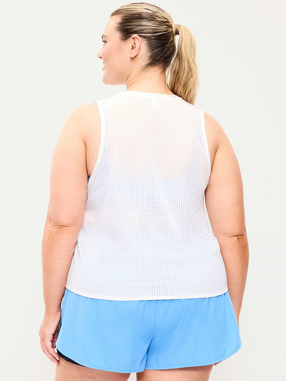 Mesh Muscle Tank Top