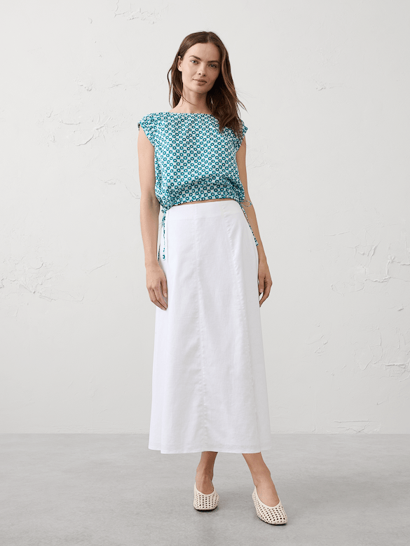 Voile Side-Tie Top