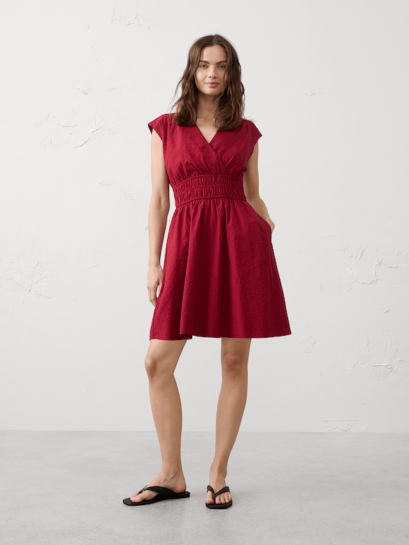 Seersucker Mini Dress