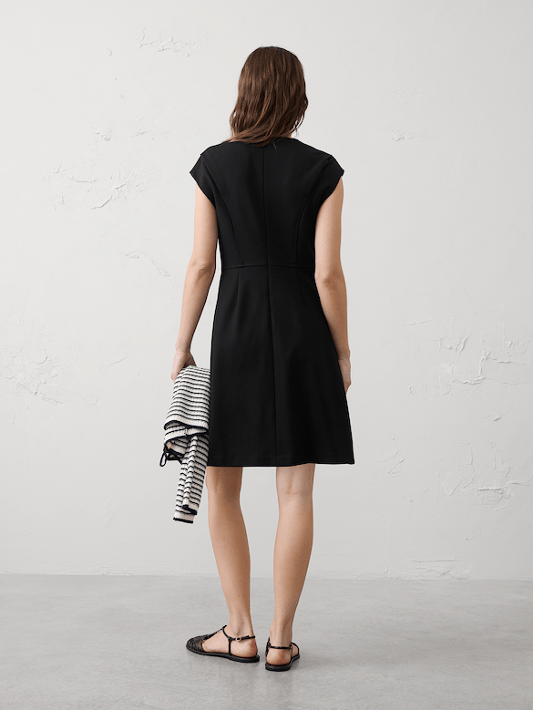 Ponte Seamed Hourglass Mini Dress