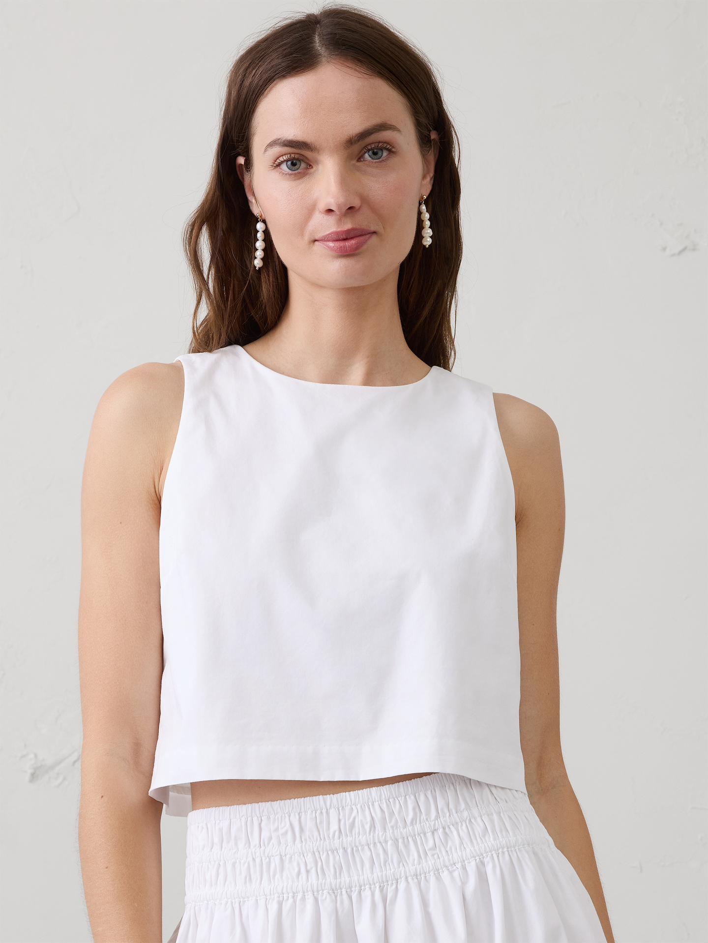 Image number 2 showing, Stacked Pearl Drop Earrings